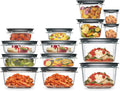 Rubbermaid 28-Piece Clear/Grey Food Storage Containers - Meal Prep