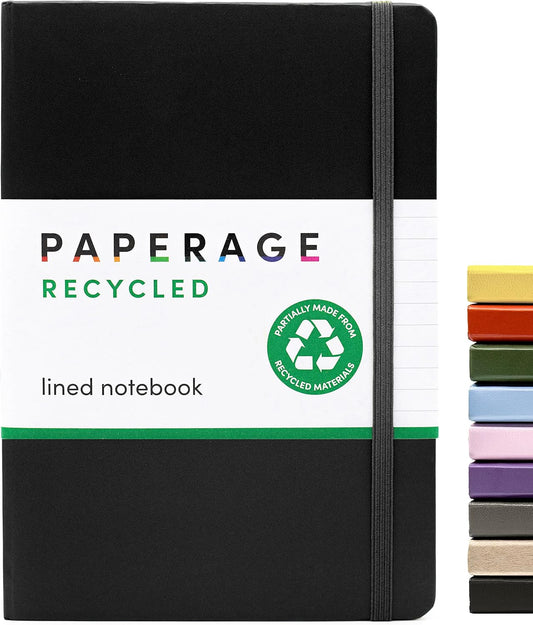 Premium Recycled Journal - 160 Lined Pages - Thick Paper