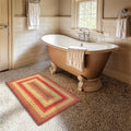 Cider Barn Cranberry Red Small Braided Rug 27in x 45in - Rustic