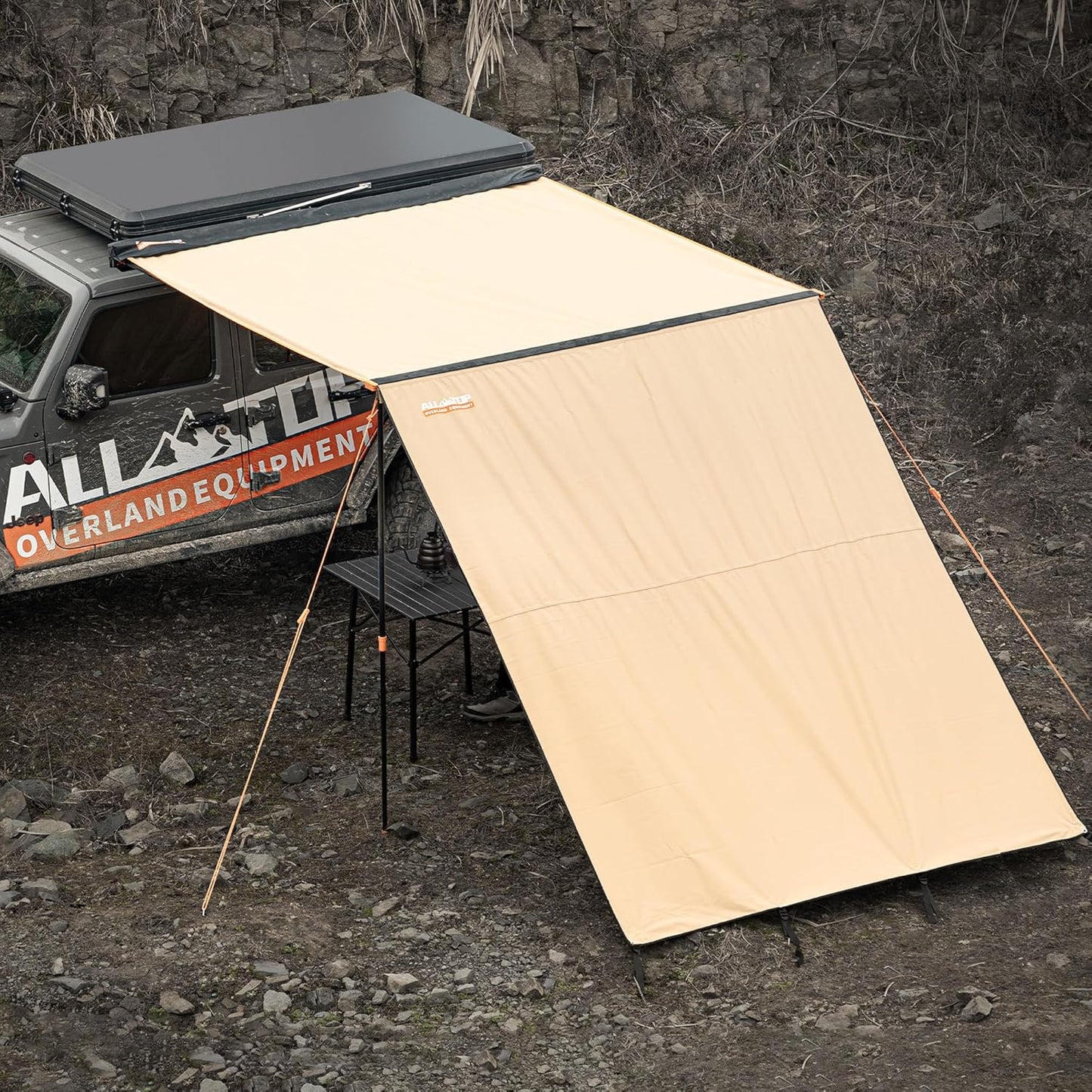 ALL-TOP Awning Wall Universal Multi-Side for Extra Shade & Privacy