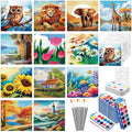 Pre Drawn Canvas Kit 12 Sets for Painting Sip and Paint - Party Pack