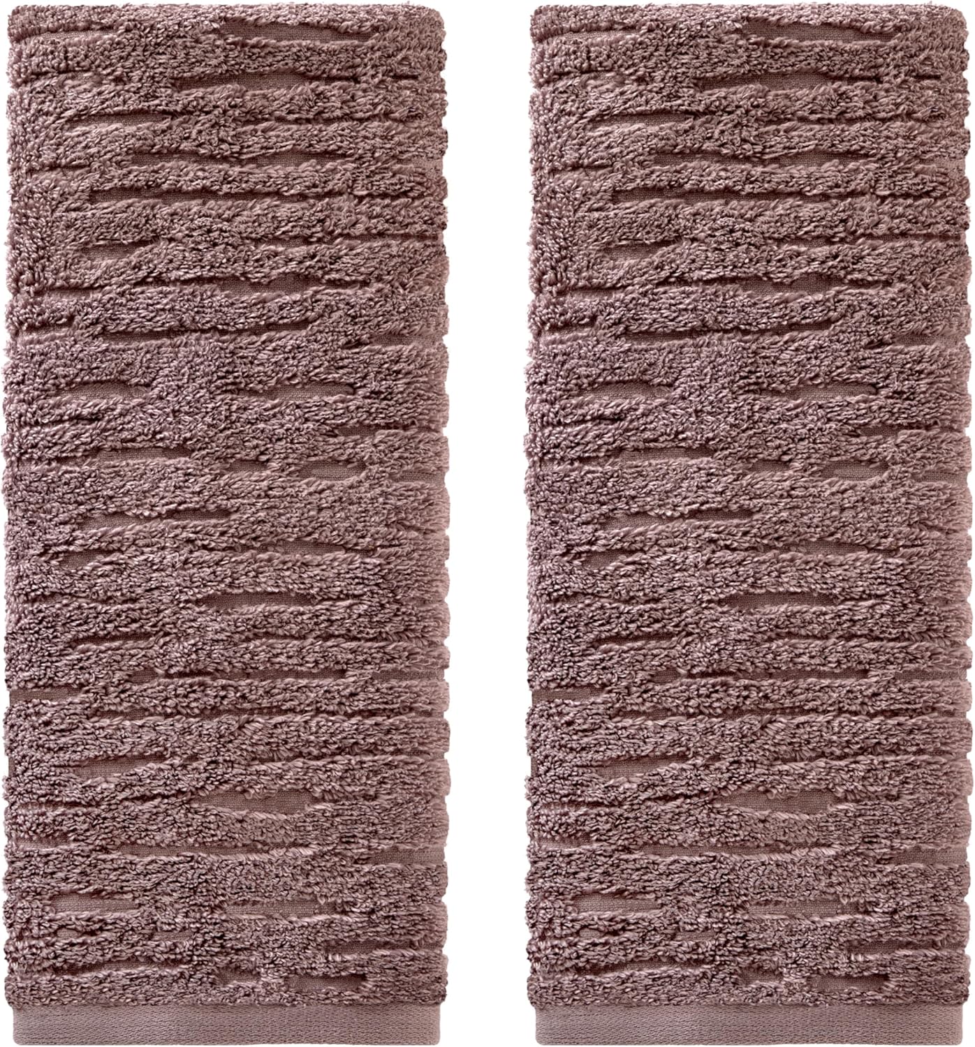 SKL Home CloudSoft Cotton Luxury Hand Towel Set in Soft Plum