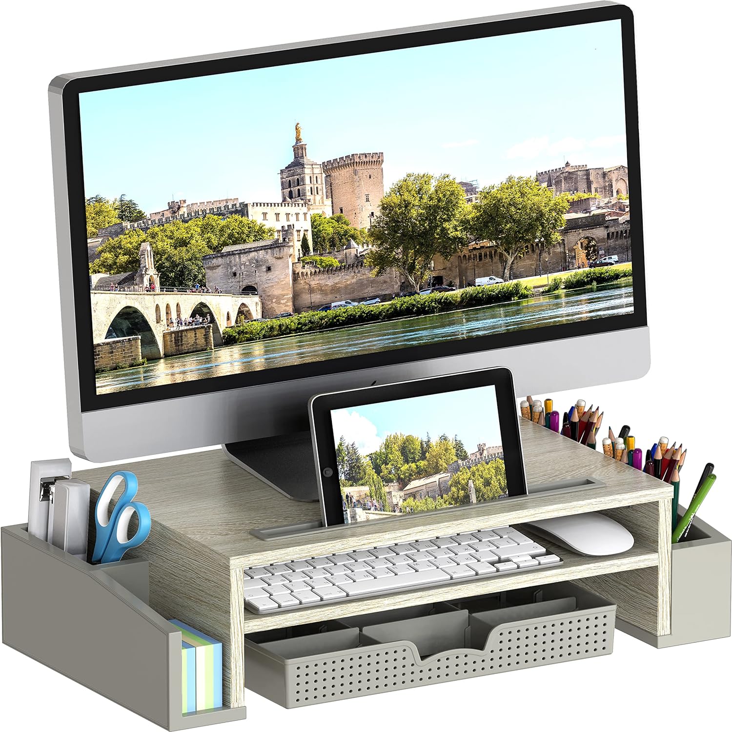 Adjustable Organizer Tray Desk Stand - Simplify Workspace