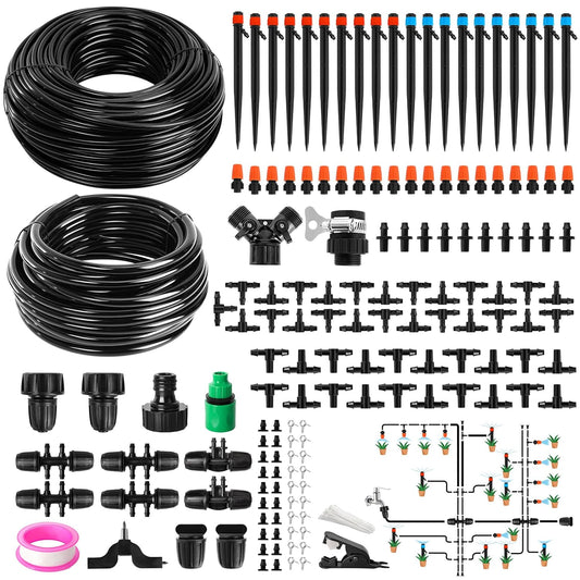 240FT DIY Automatic Drip Irrigation System for Garden Plants