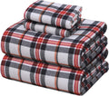ZOYER Flannel Sheets King Size Set - Soft Deep Pocket 16in