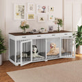 Super Large Dog Crate Furniture for 2 Large Dogs Indoor Use