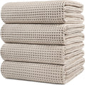Microfiber Oversize Waffle Weave Bath Towel 60 x 30 in 4 Pack