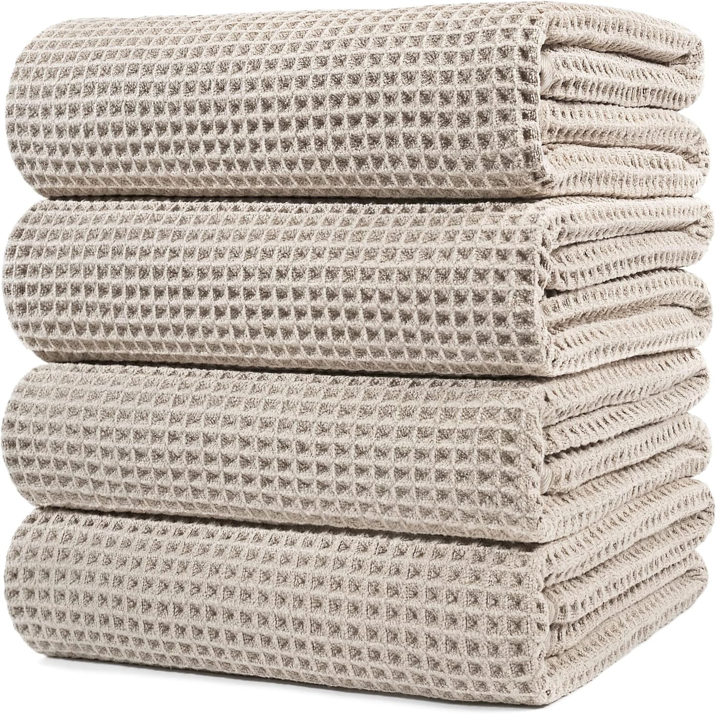 POLYTE Microfiber Oversize Quick Dry Bath Towel 60 x 30 in