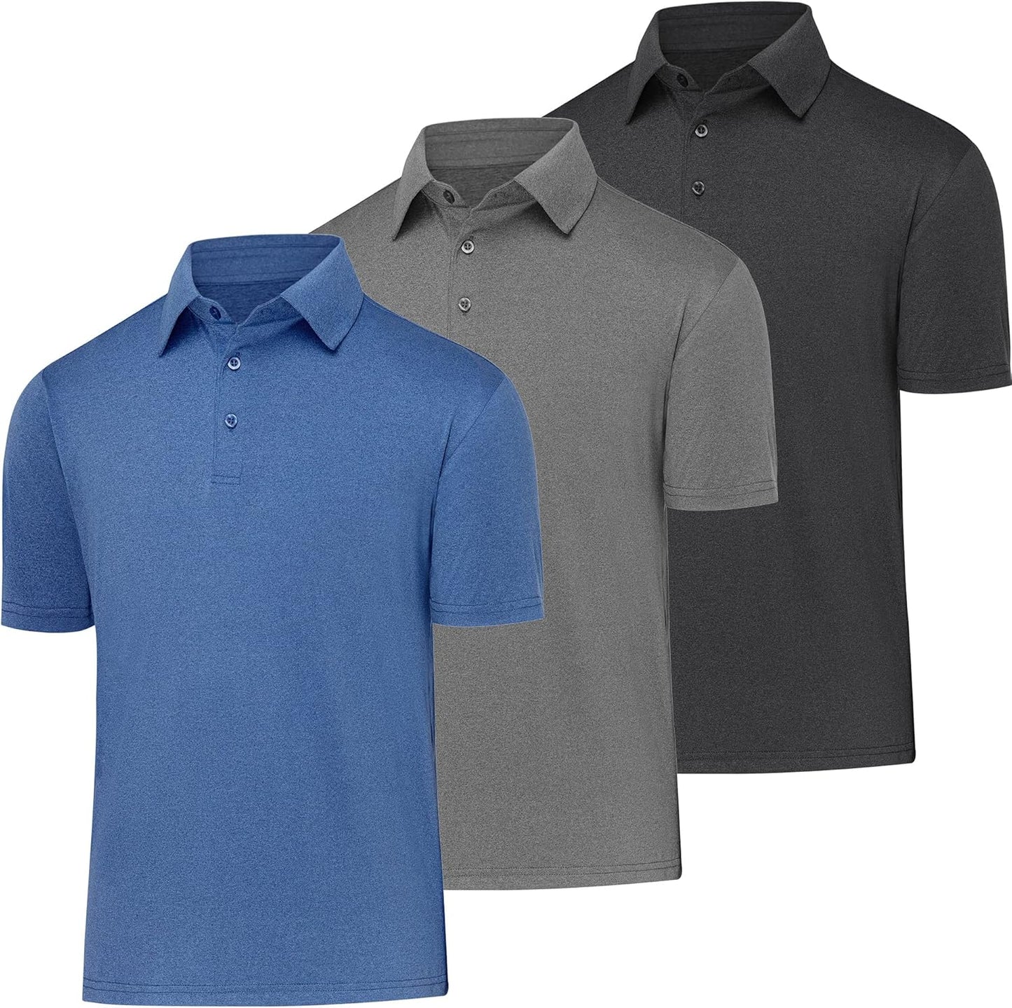 Moisture Wicking Golf Polos for Men by BALENNZ - Perfect Fit