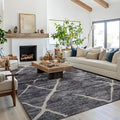 Bedsure 3x5 Area Rug Charcoal Gray - Machine Washable, Low Pile