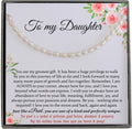 Goldfilled Daughter Necklace with White Baroque Pearl - Ready to Gift