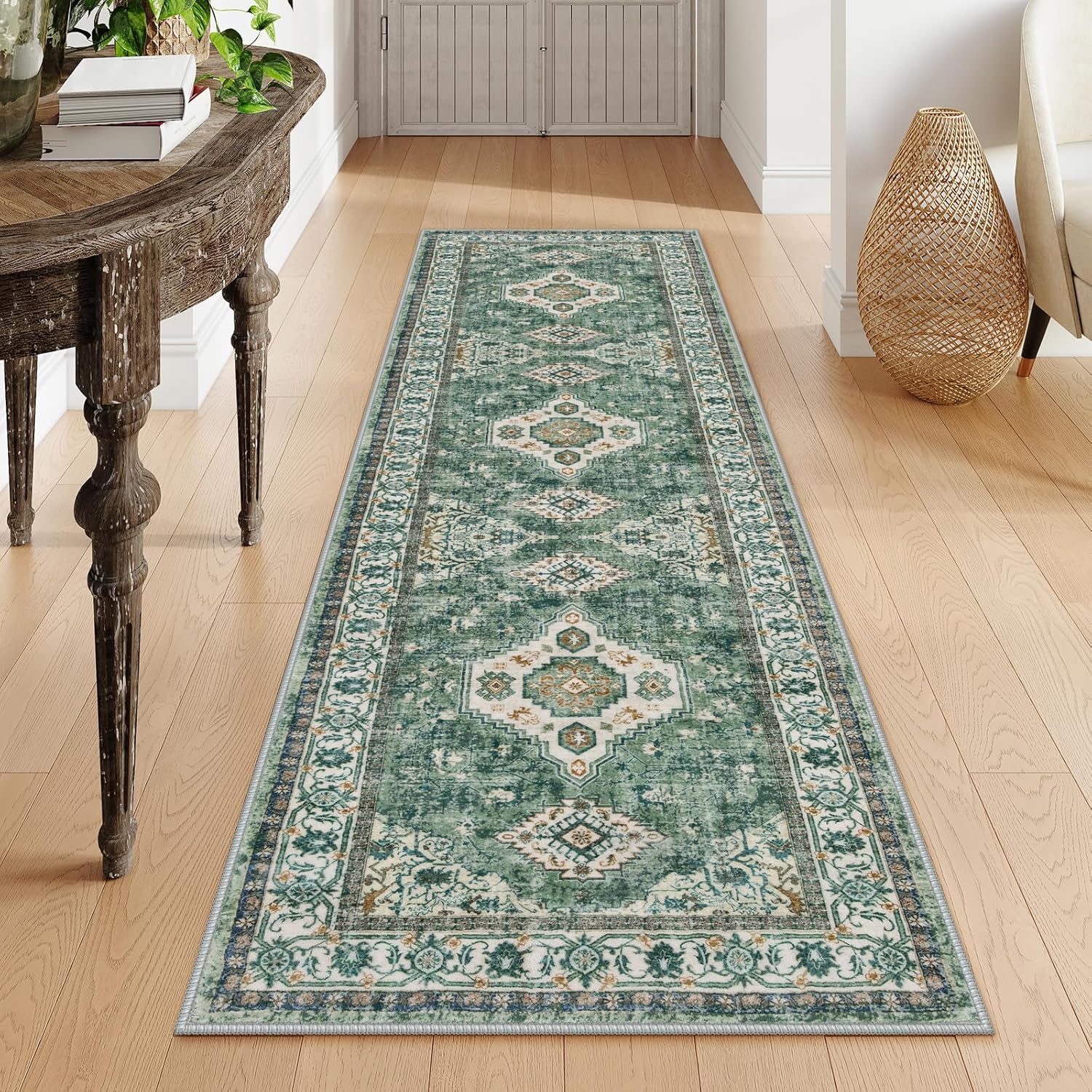 Lahome Oriental Hallway Runner Rug for Entryway and Kitchen