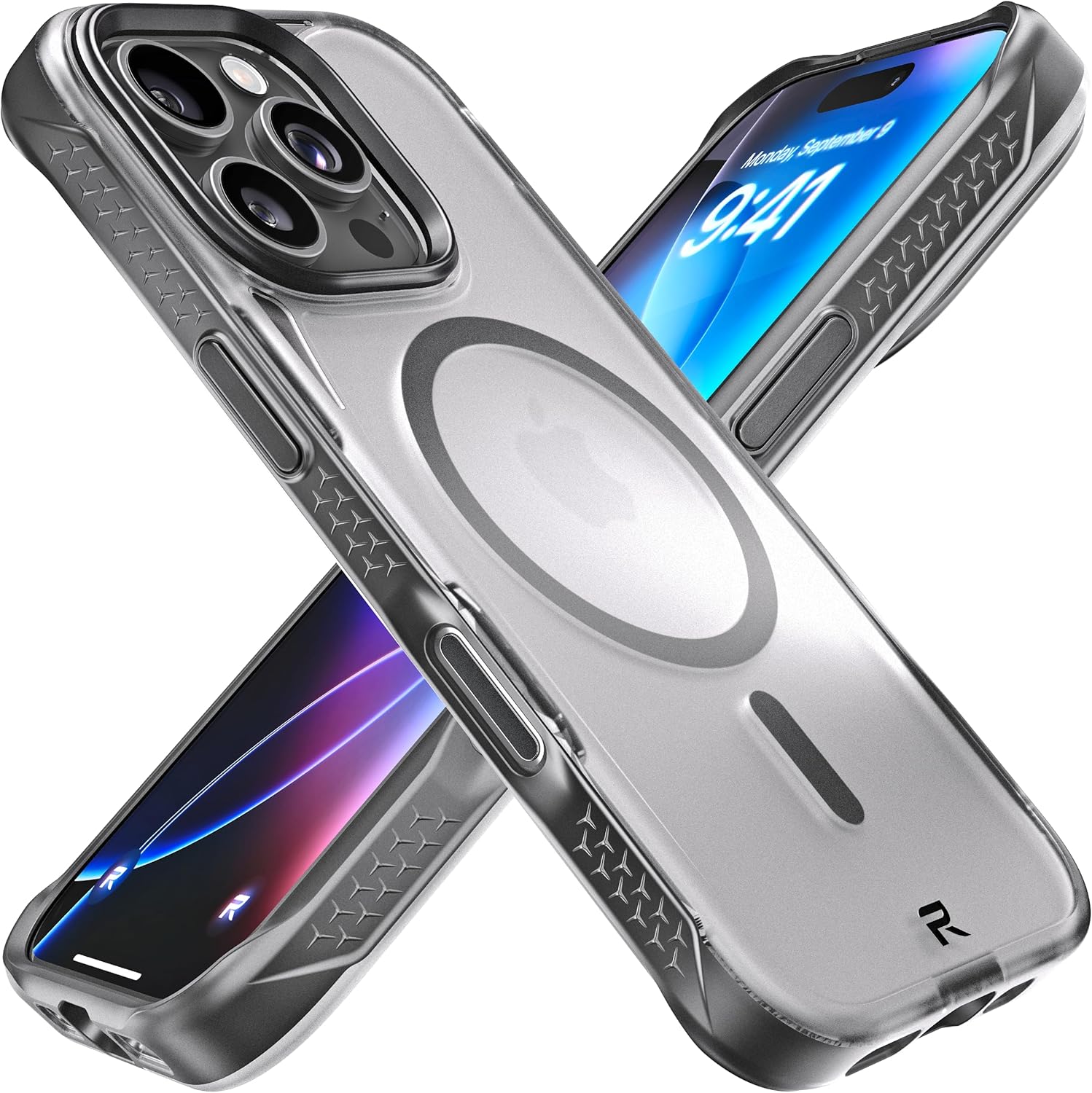 REBEL Clear Case for iPhone 16 Pro with Strong MagSafe Support
