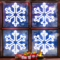 Enhon Christmas Neon Snowflake Light - 12 Inch Cool White Decor