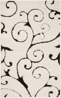 SAFAVIEH Florida Shag Accent Rug 2ft3ft x 4ft - Plush Scroll Design