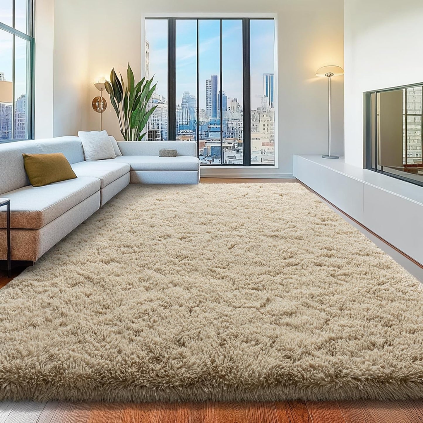 8x10 Area Rugs for Living Room, Fluffy Shaggy Soft Carpets