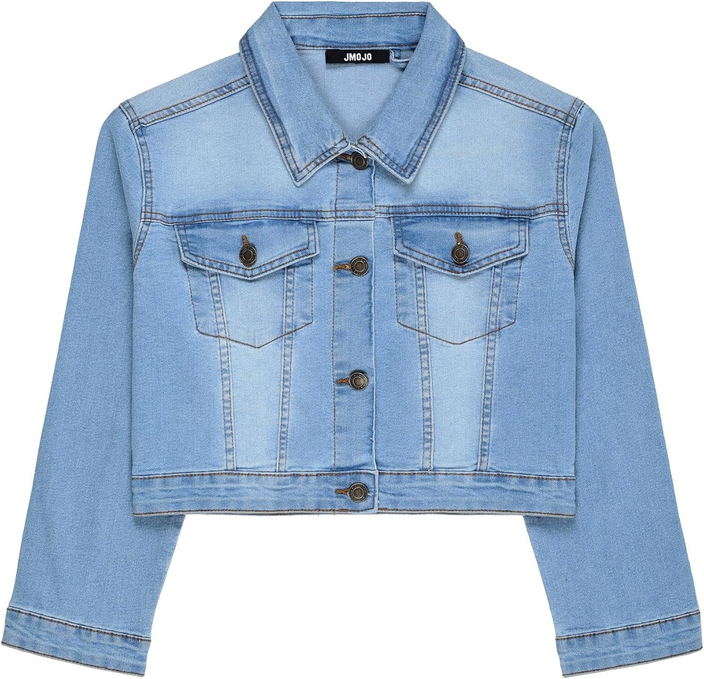 Cropped Denim Jacket for Women by JMOJO - Trendy & Stylish