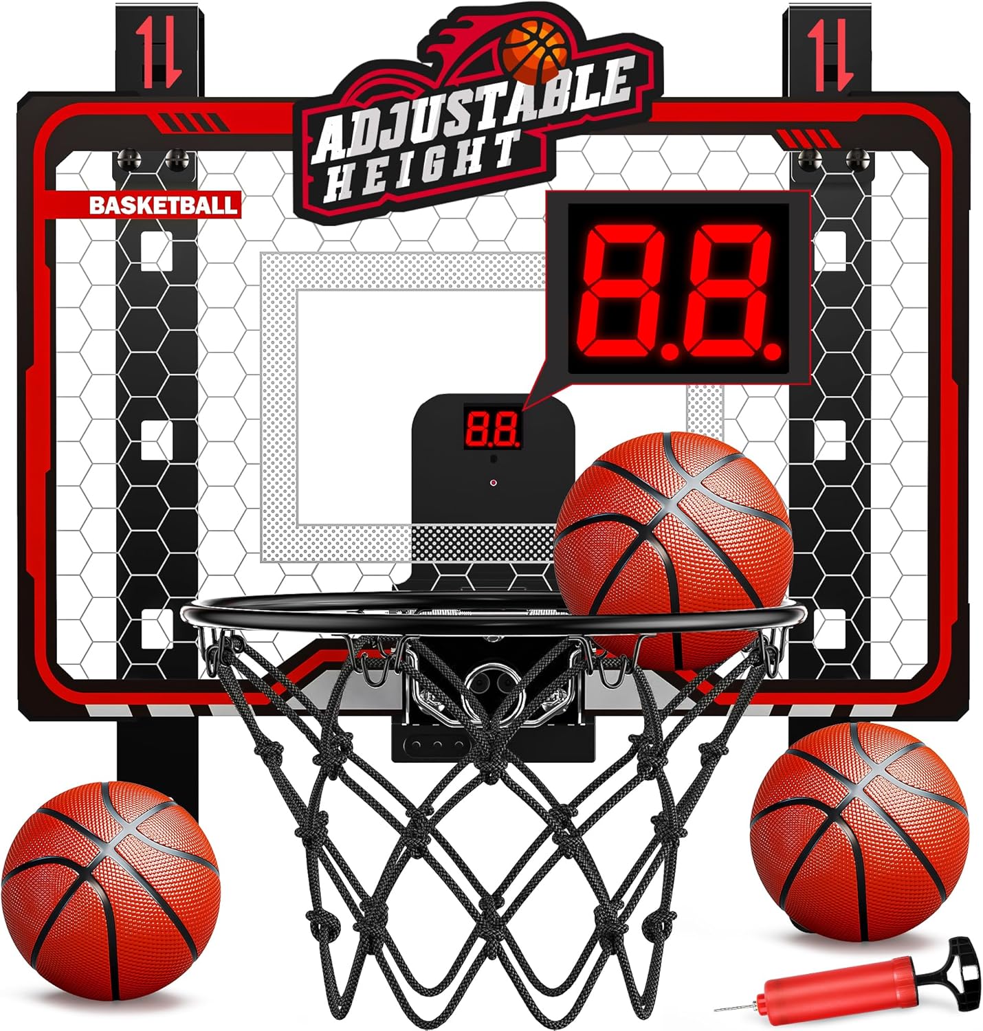 Adjustable Indoor Basketball Hoop for Kids
