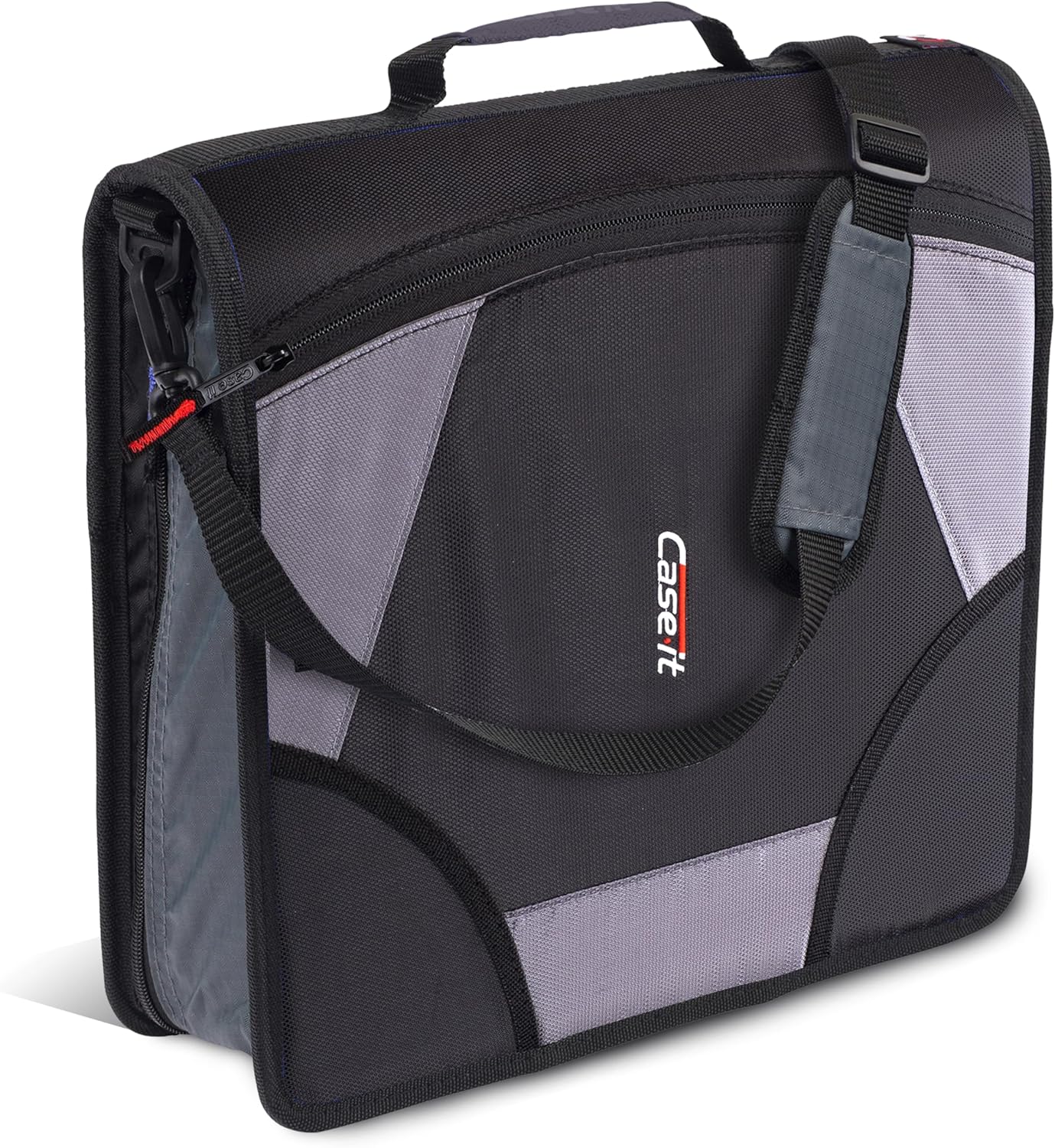 Case it King Size Mighty Zip Tab Binder for Easy Organization
