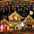Hezbjiti Christmas Lights Decorations Outdoor 800 LED Curtain Lights