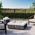 COSIEST 35in Outdoor Propane Fire Pit Table - 50,000 BTU