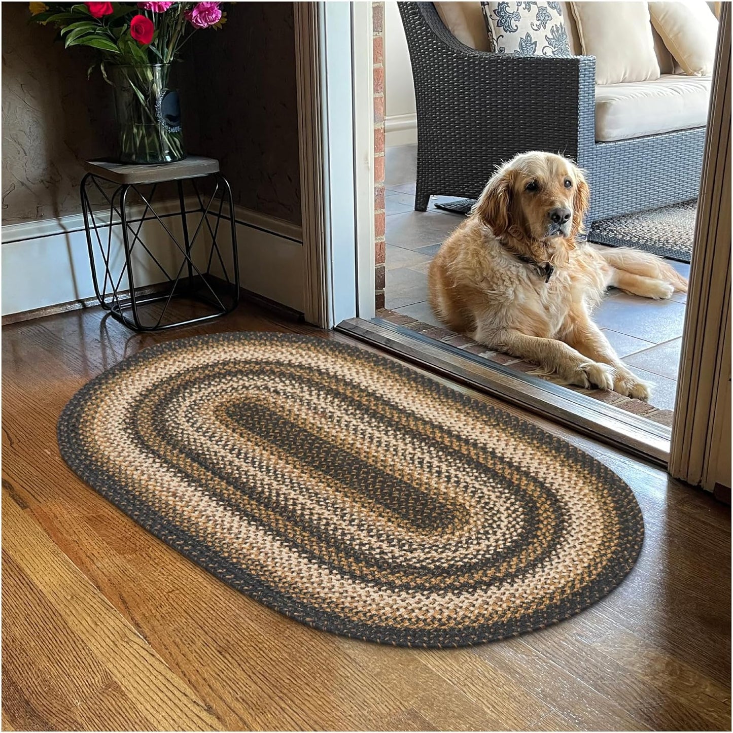 Kilimanjaro 20x30 Rug - Small Braided Jute Kitchen Rugs