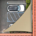 19 ft x 24 ft x 30.6 ft Sand Beige Right Triangle Sun Shade Sail