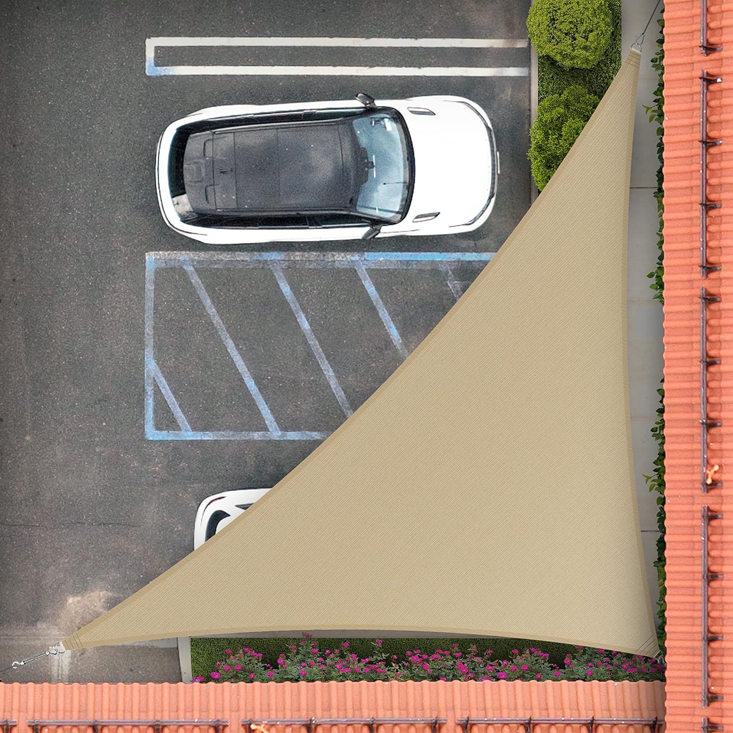 Royal Shade 22ft x 24ft Right Triangle Sun Shade Sail with Warranty