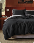 Bedsure Cotton Waffle Duvet Cover Queen Size - Soft, Breathable Cotton