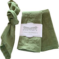 Linen Napkins 100% French Flax Stonewashed Cloth Set of 4
