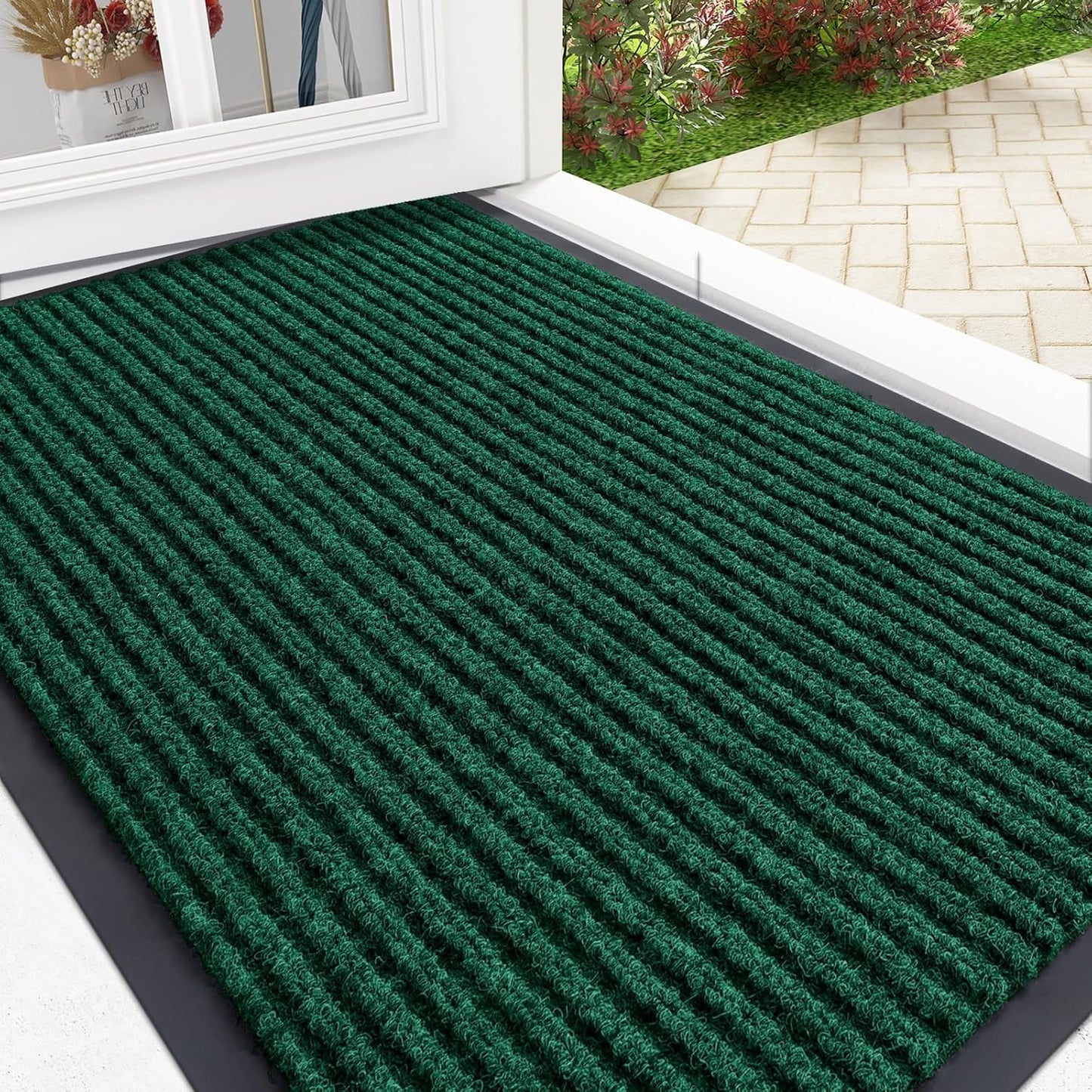 OLANLY Waterproof Heavy Duty Doormat for Indoor Outdoor Use