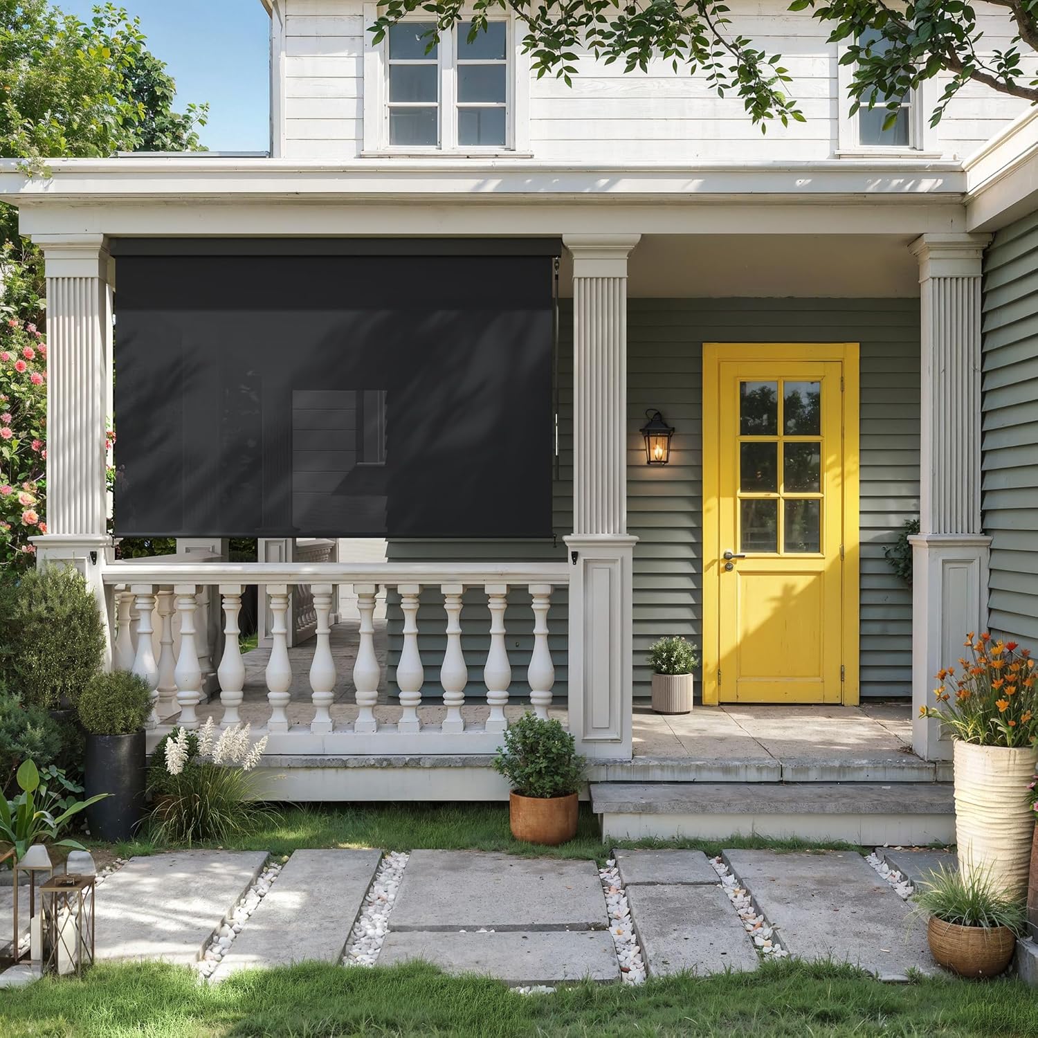 VICLLAX Premium Outdoor Roller Shade for Porch and Patio