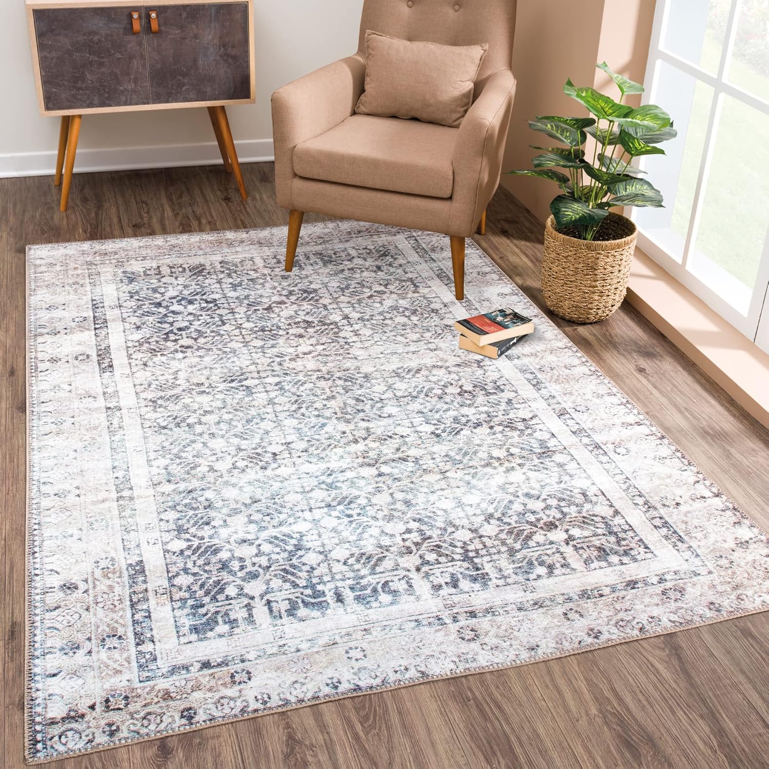Bloom Rugs Washable Non-Slip 8ft x 10ft Rug for Any Room