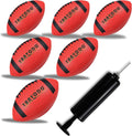 Football Size 9 Youth 6-Pack - Durable Textured Grip Balls