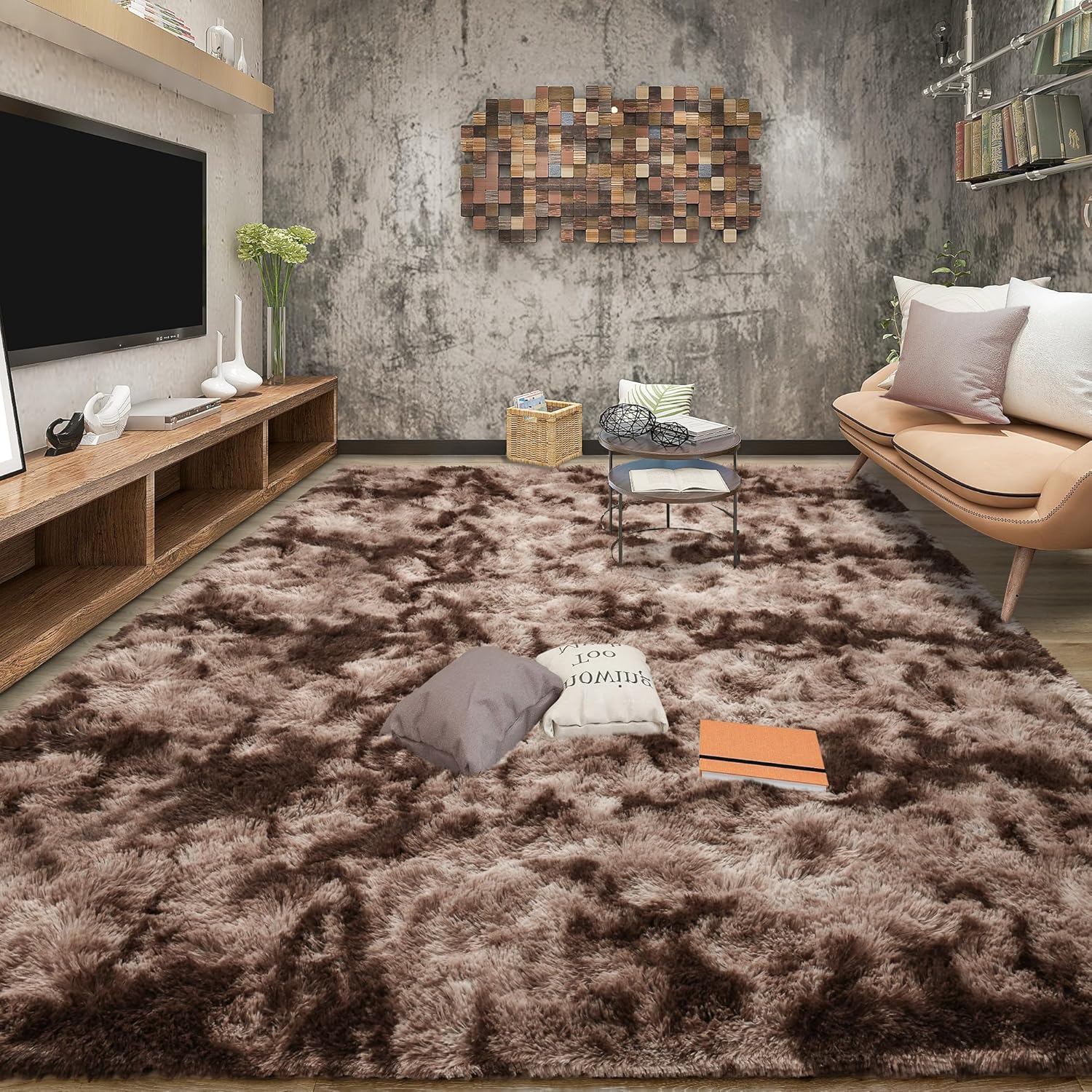 Tepook Fluffy Large Rugs for Living Room and Bedroom Decor