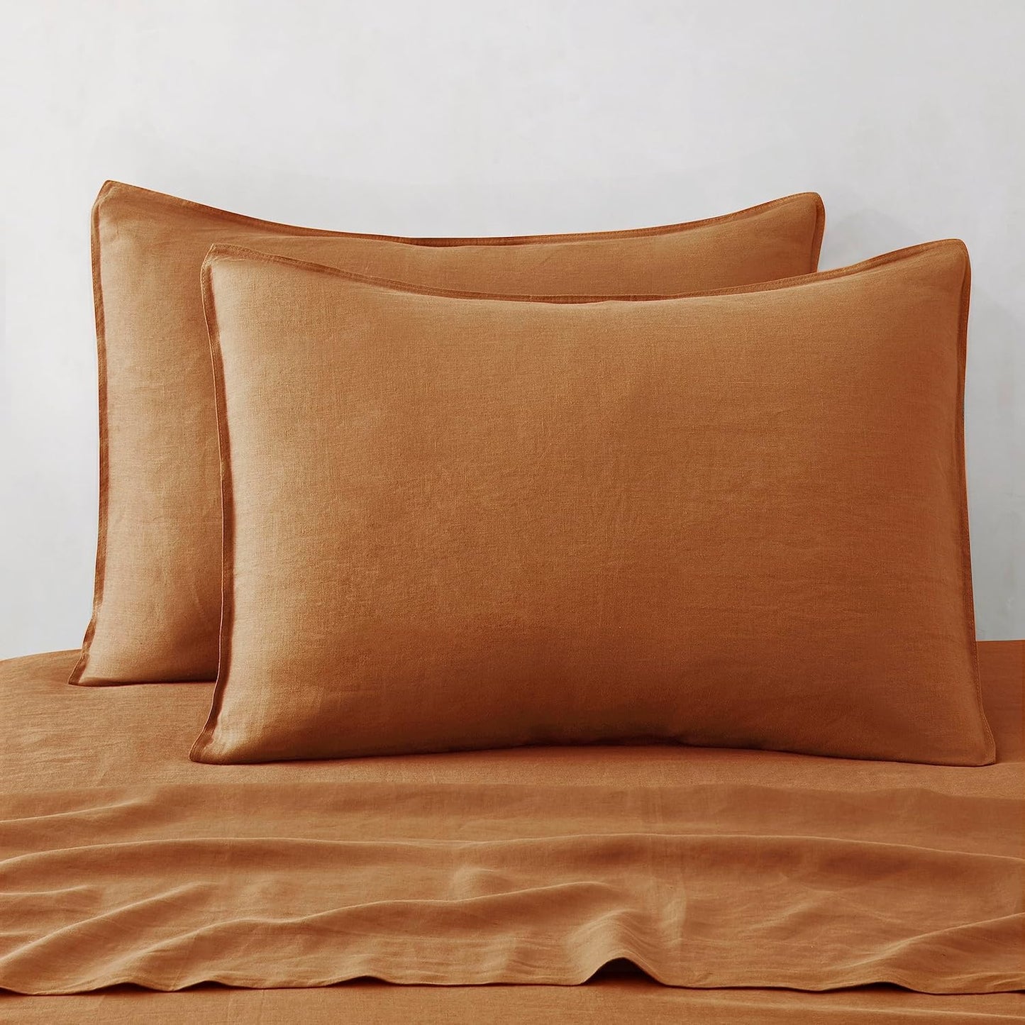 ATLINIA Linen Pillow Cases King Sham Set for Ultimate Comfort