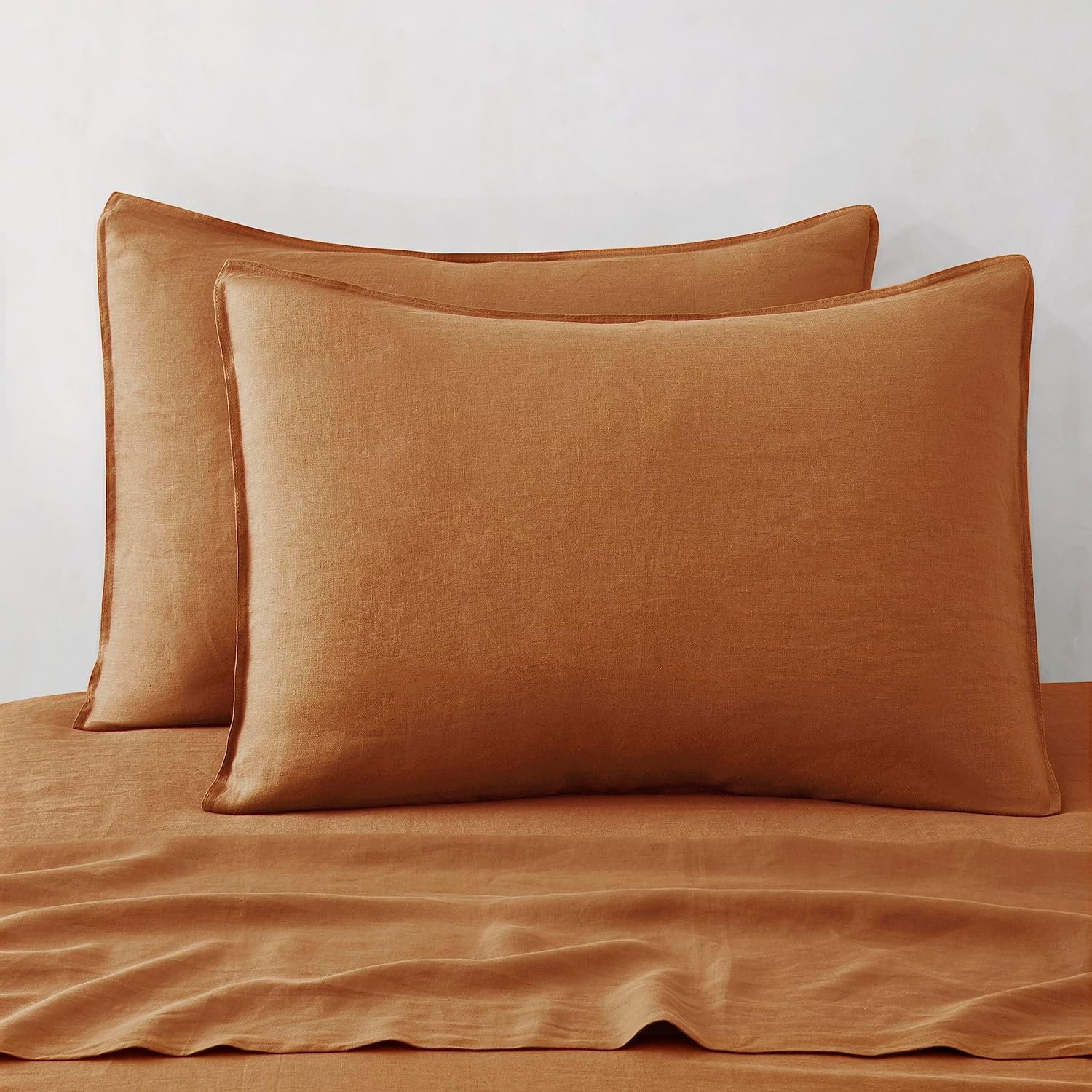 ATLINIA Linen Pillow Cases King Sham Set for Ultimate Comfort
