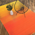 Outdoor Rug Ombre Stripe 3 x 5 ft - Waterproof, Fade Resistant
