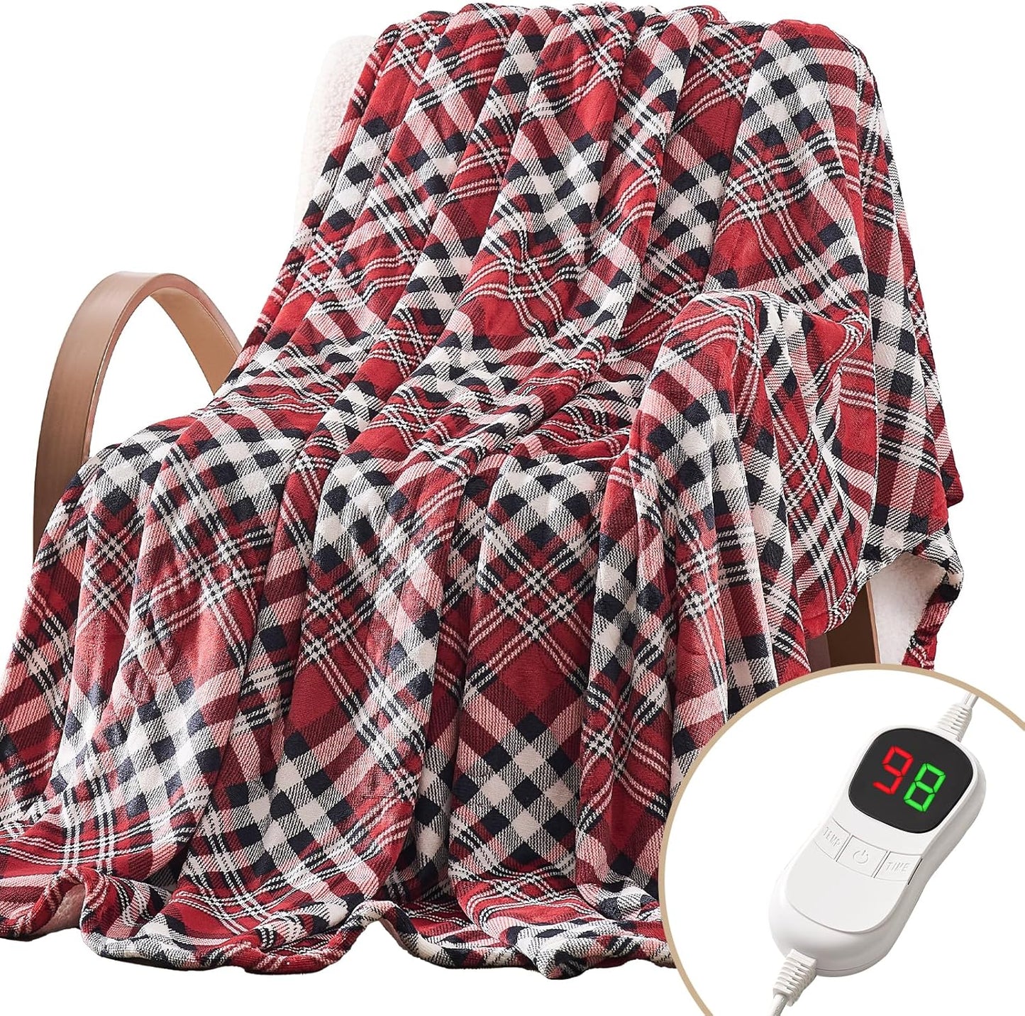 HomeMate Electric Blanket Heated Full Size for Cozy Warmth