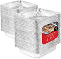 Aluminum Foil Pans 9x13 Pack of 100 - Heavy Duty Disposable Pans