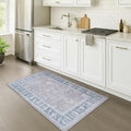 Fame Rugs Modern Oushak Rug Vintage Turkish Gray - Washable Elegance