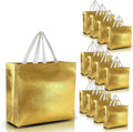 Gold Gift Bags Set of 30 Bulk - Reusable Shiny Gift Bags for Events