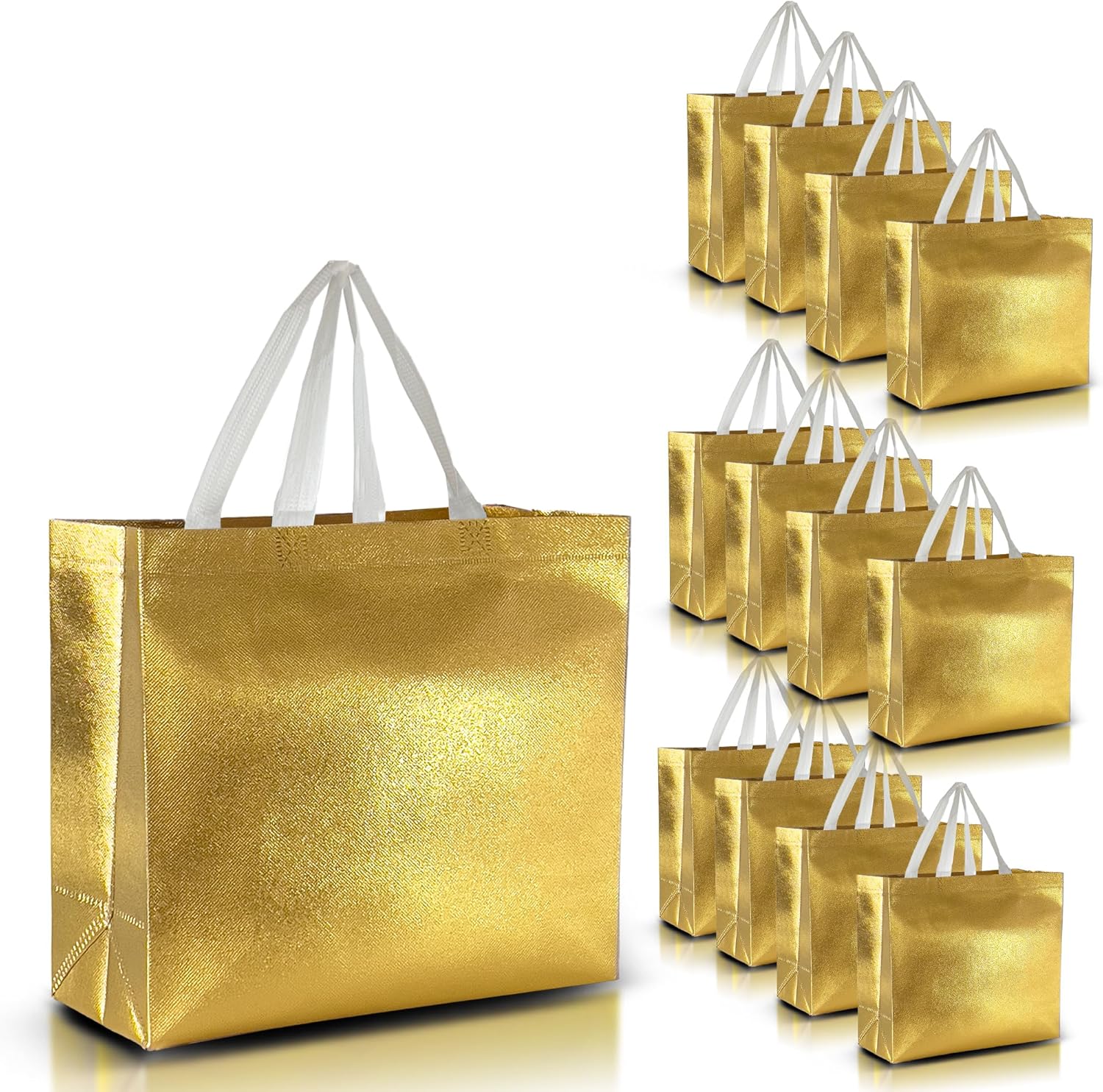 Nush Nush Set of 30 Gold Gift Bags - Perfect for Events