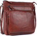 Olga Women's Extra-Large Genuine Leather Crossbody Purse - Spacious