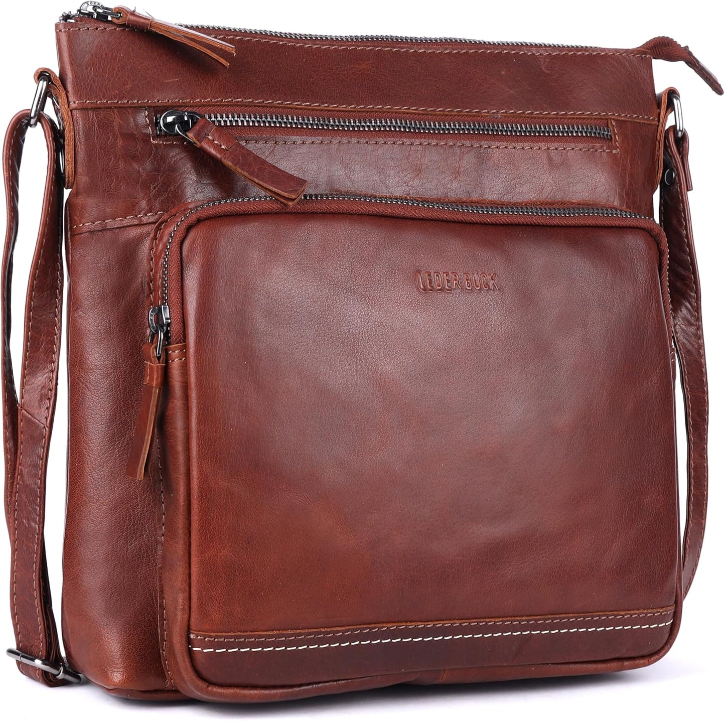 Olga Women's Extra-Large Genuine Leather Crossbody Purse Review