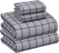 RUVANTI Flannel Sheets Queen Size - Soft 100% Cotton, Deep Pocket