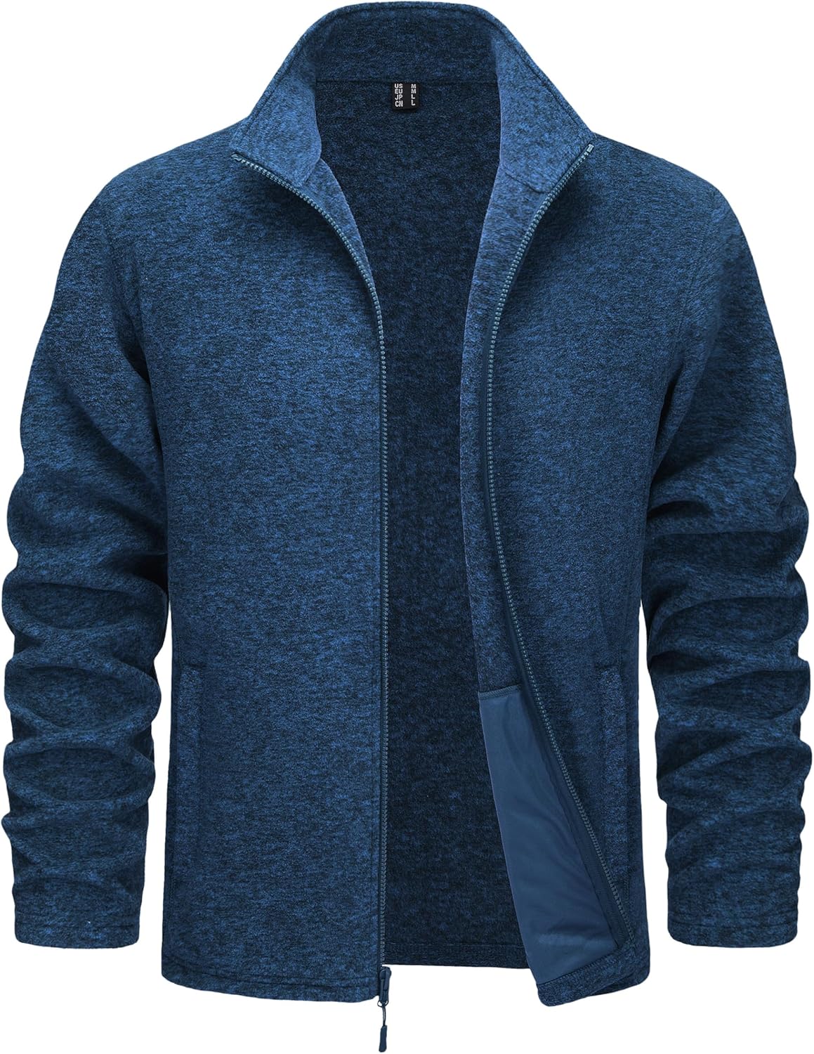 TACVASEN Men's Fleece Jackets Full Zip Lightweight Warm Coats