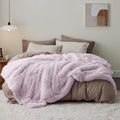 Bedsure GentleSoft Fluffy Lavender Purple Queen Blanket - Cozy