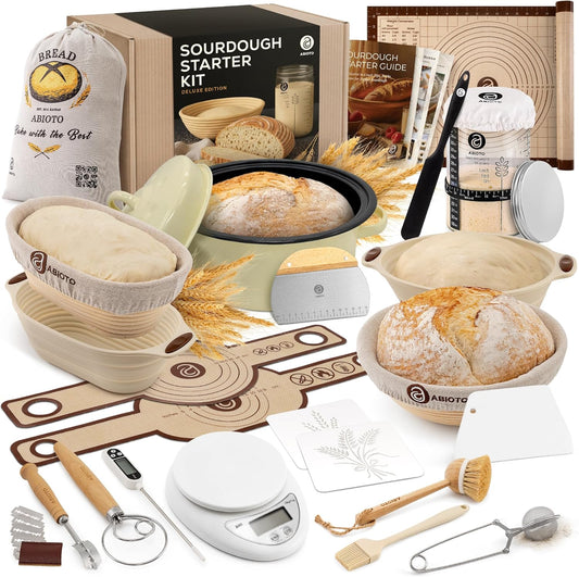 Sourdough Starter Kit with Dutch Oven and Essential Tools