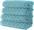 BAGNO MILANO Turkish Bath Towels 4-Pc Hand Towel Set - Plush Quick Dry